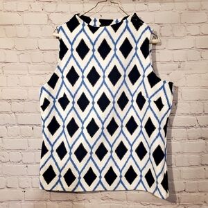 TALBOTS MOCK NECK SLEEVELESS TOP